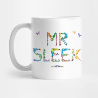 Mr Sleek - Tropical word art Mug